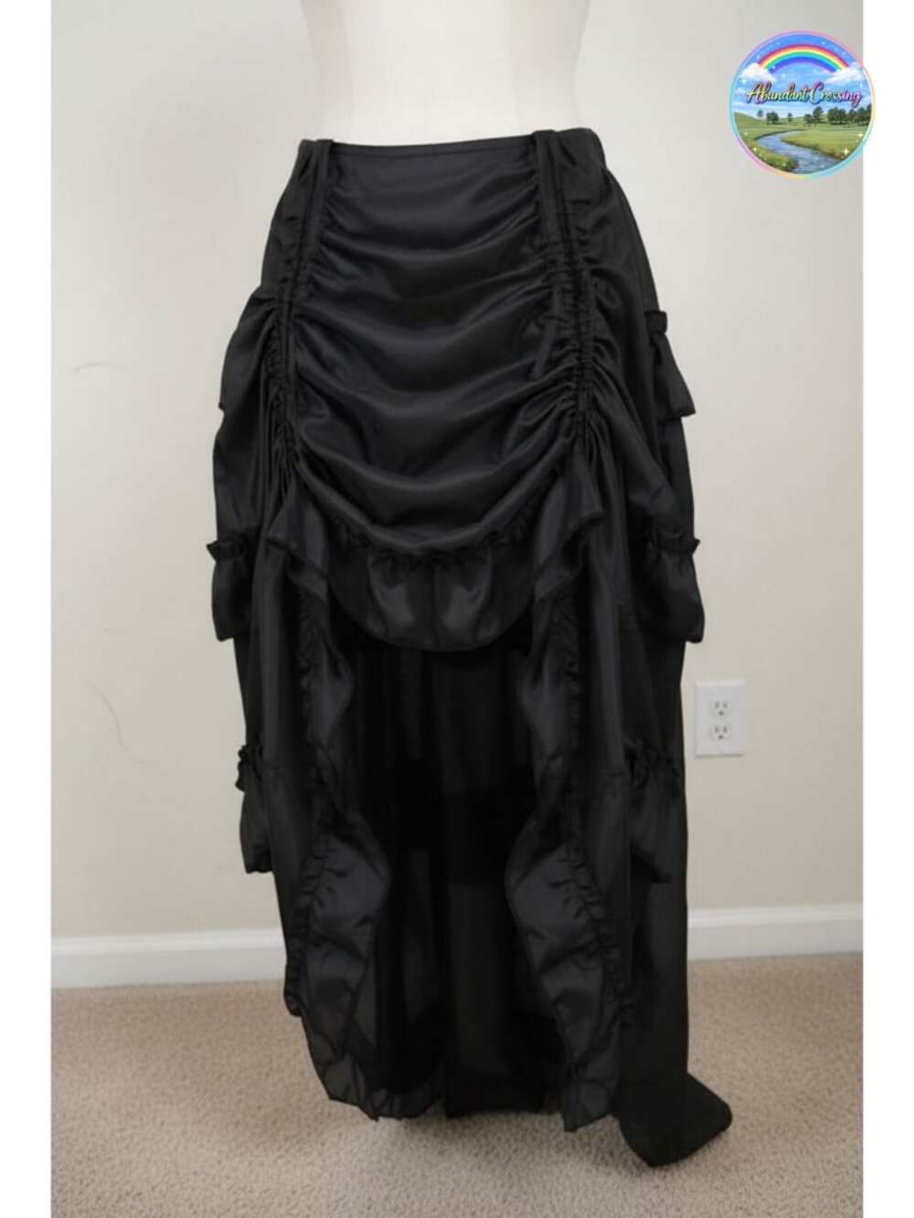 Renaissance Pirate Steampunk Skirt Plus Size Elastic Waist Cosplay Costume